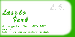 laszlo verb business card